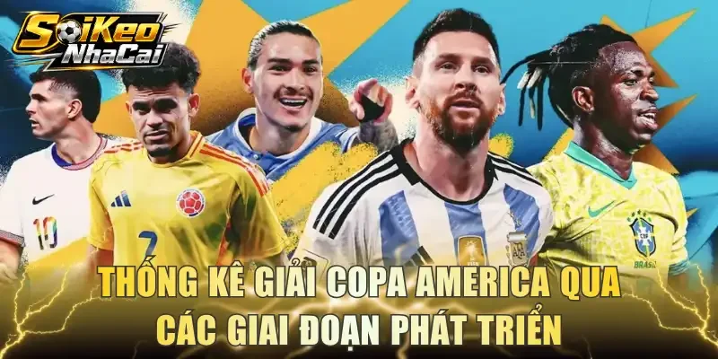 Thống kê giải Copa America qua các giai đoạn phát triển